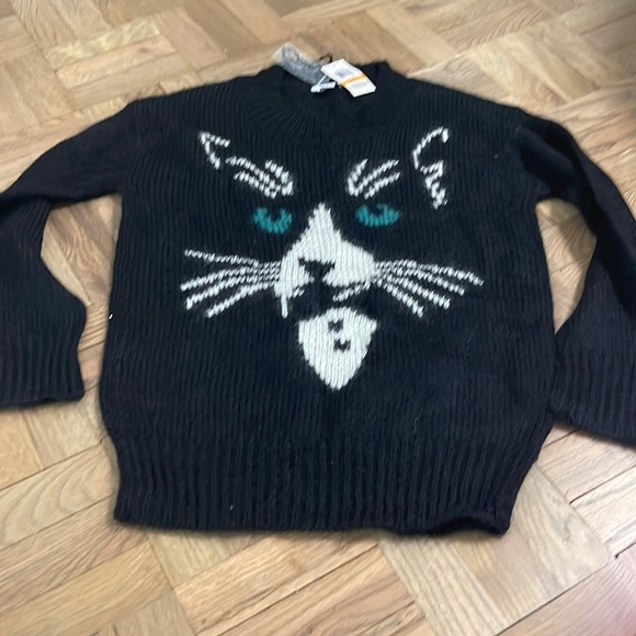 Bar 111 cat sweater black size small NWt - Picture 1 of 4